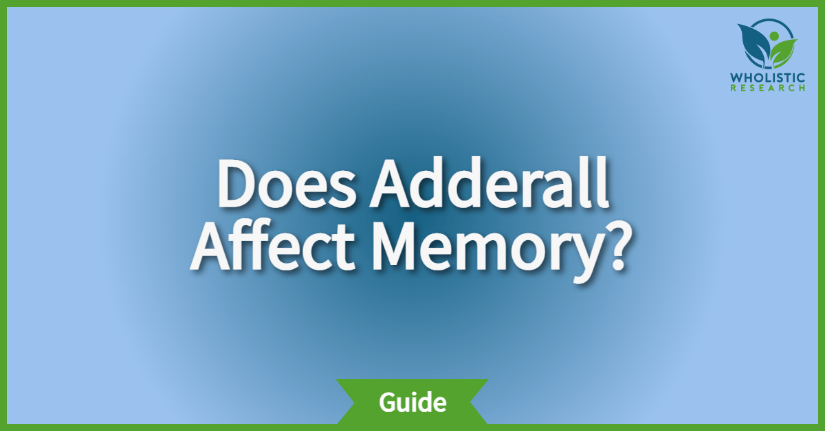 does adderall help with memory problems