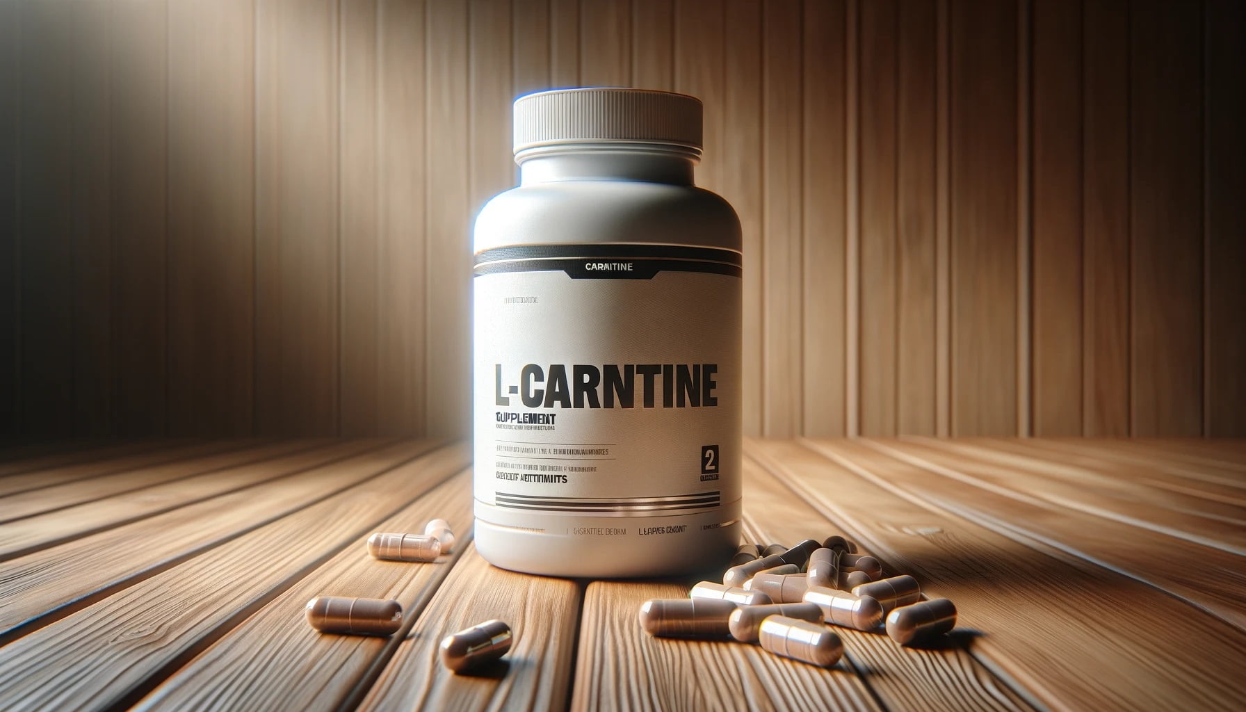 L-carnitine supplement bottle for cognitive benefits