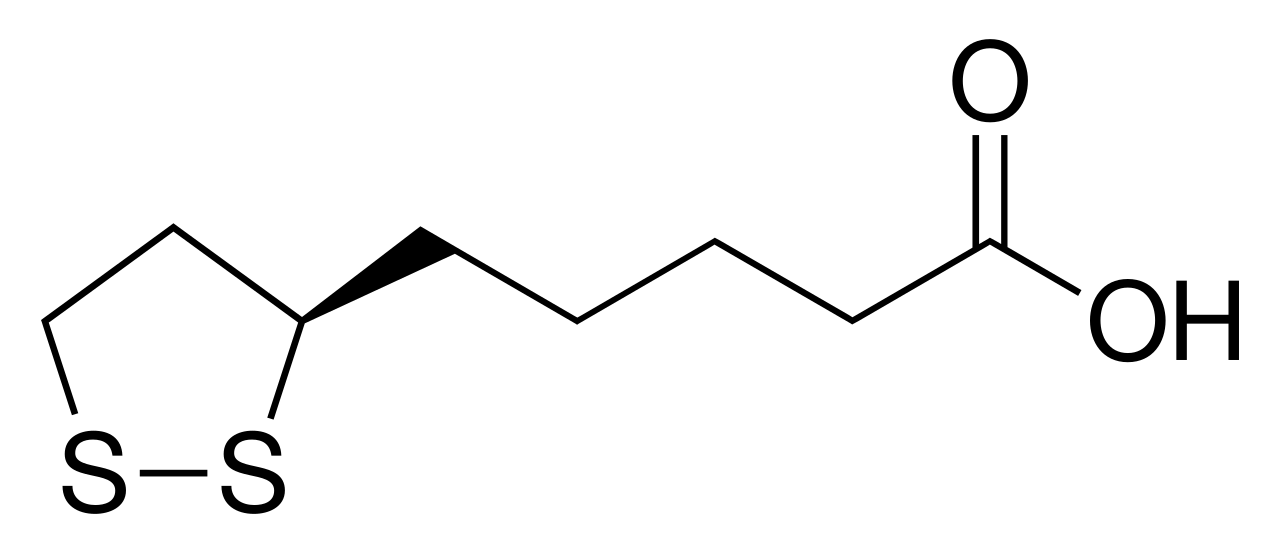 Lipoic acid chemical structure