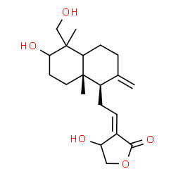 Andrographis paniculata nootropic  compound's molecular tructure