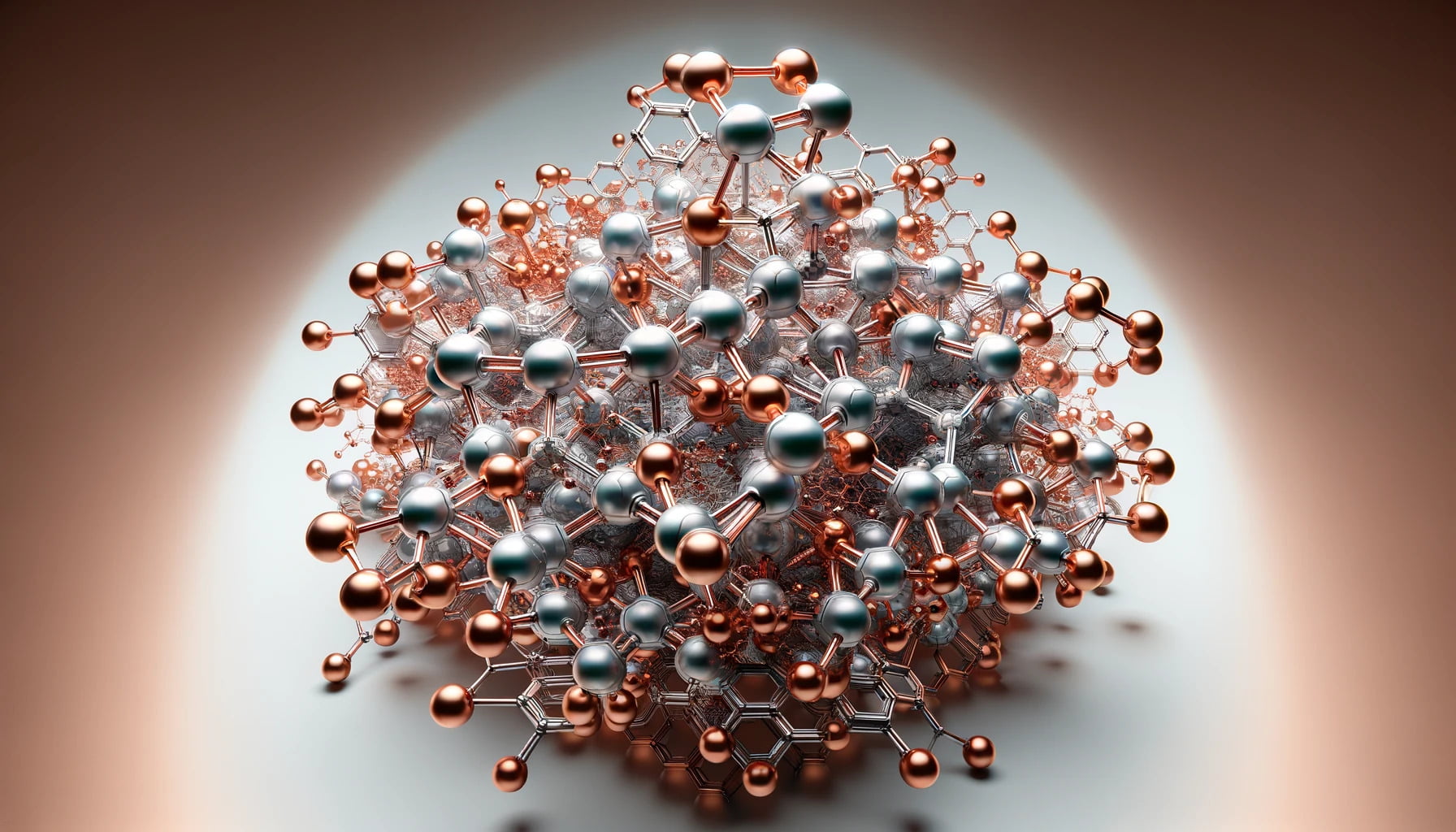 a photoreaslitic image of the nootropic compound copper and it's molecular structure.