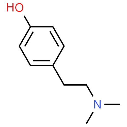 hordenine chemical structure mechanism of action