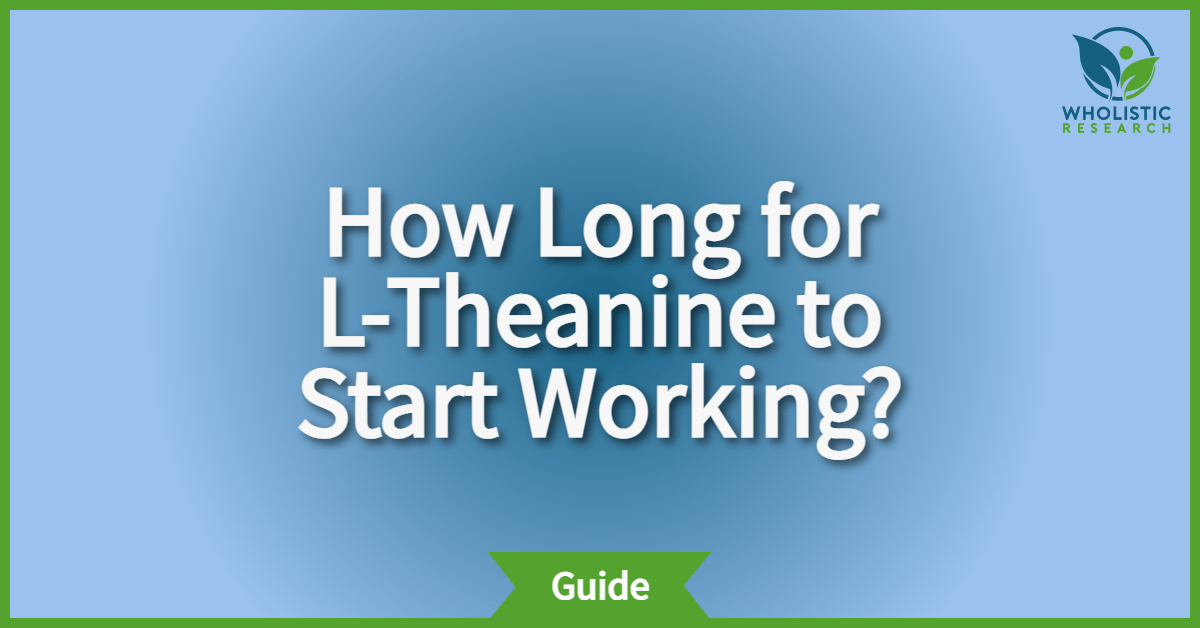 how long does it take for l-theanine to help anxiety