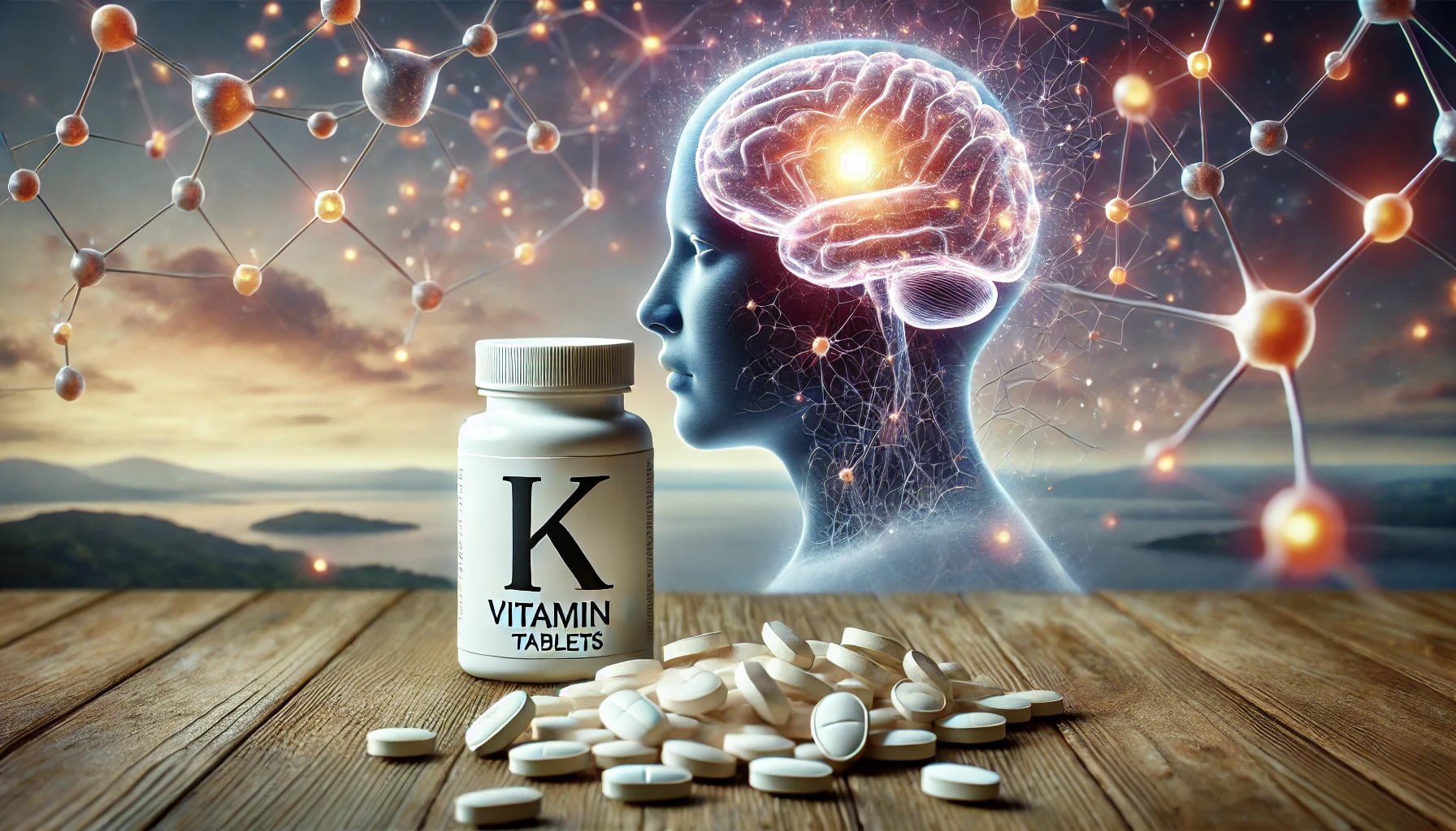 A depiction of vitamin k's nootropic effects on cognition.